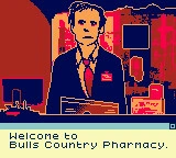 Una persona del personal de la farmacia da la bienvenida a Ann a Bull’s Country Pharmacy.