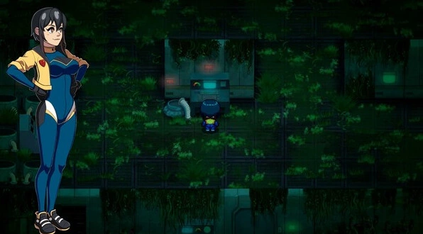 Jenna’s clothed character portrait appears beside a dark, overgrown map.